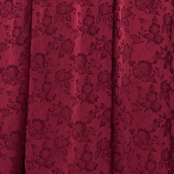 Women's Burgundy Floral Maxi Dress M - Picture 7 of 12